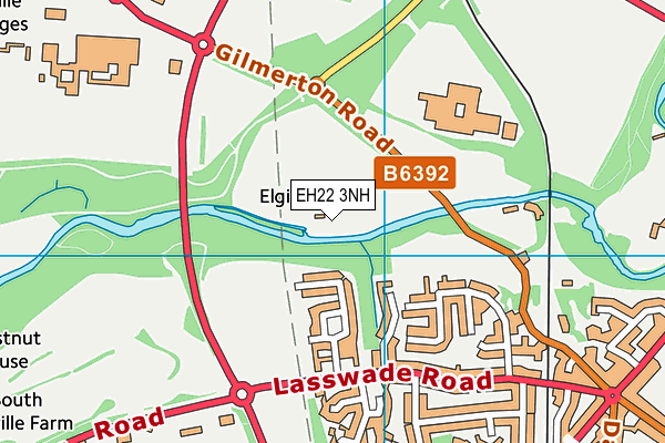 EH22 3NH map - OS VectorMap District (Ordnance Survey)