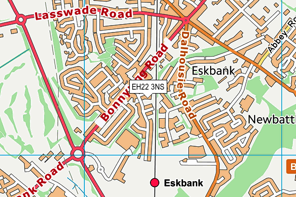 EH22 3NS map - OS VectorMap District (Ordnance Survey)
