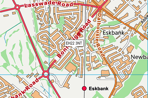 EH22 3NT map - OS VectorMap District (Ordnance Survey)