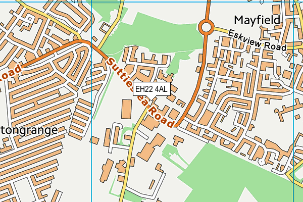 EH22 4AL map - OS VectorMap District (Ordnance Survey)