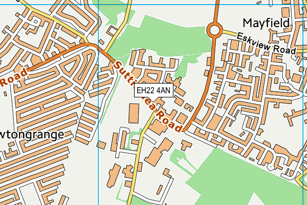 EH22 4AN map - OS VectorMap District (Ordnance Survey)