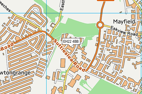 EH22 4BB map - OS VectorMap District (Ordnance Survey)