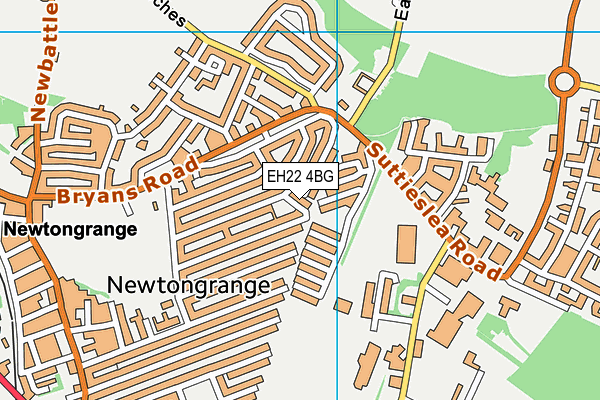 EH22 4BG map - OS VectorMap District (Ordnance Survey)