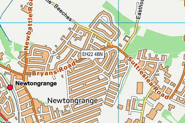 EH22 4BN map - OS VectorMap District (Ordnance Survey)