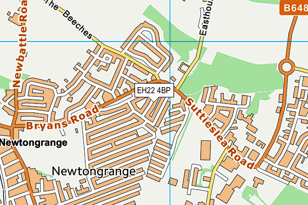 EH22 4BP map - OS VectorMap District (Ordnance Survey)