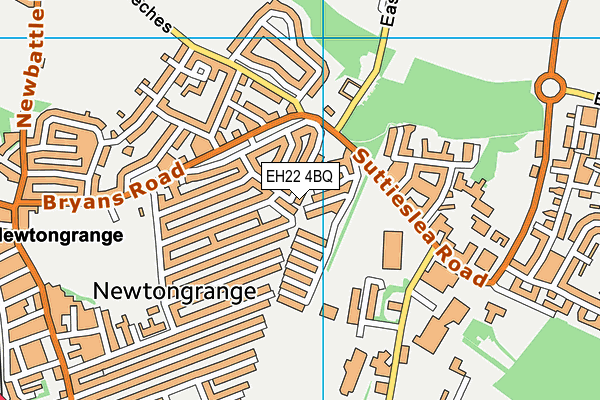 EH22 4BQ map - OS VectorMap District (Ordnance Survey)