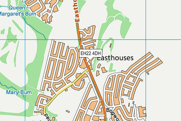 EH22 4DH map - OS VectorMap District (Ordnance Survey)