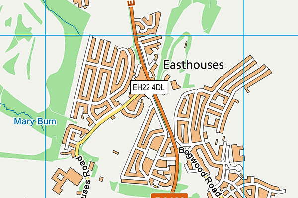 EH22 4DL map - OS VectorMap District (Ordnance Survey)