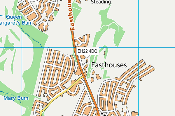 EH22 4DQ map - OS VectorMap District (Ordnance Survey)
