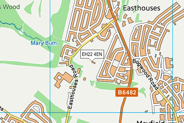 EH22 4EN map - OS VectorMap District (Ordnance Survey)