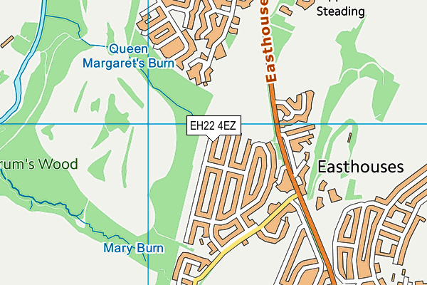 EH22 4EZ map - OS VectorMap District (Ordnance Survey)