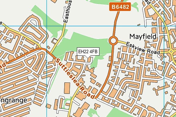 EH22 4FB map - OS VectorMap District (Ordnance Survey)