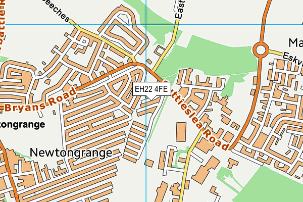 EH22 4FE map - OS VectorMap District (Ordnance Survey)