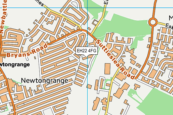 EH22 4FG map - OS VectorMap District (Ordnance Survey)