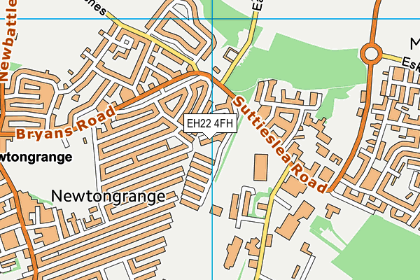 EH22 4FH map - OS VectorMap District (Ordnance Survey)