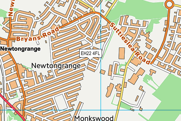 EH22 4FL map - OS VectorMap District (Ordnance Survey)