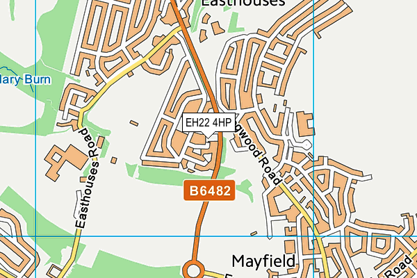 EH22 4HP map - OS VectorMap District (Ordnance Survey)