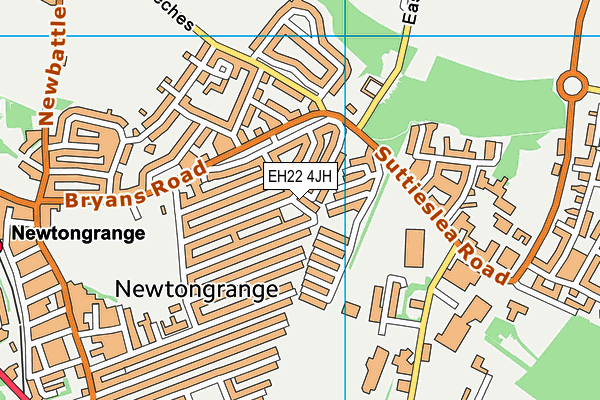 EH22 4JH map - OS VectorMap District (Ordnance Survey)