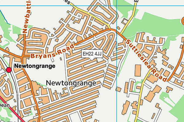 EH22 4JJ map - OS VectorMap District (Ordnance Survey)