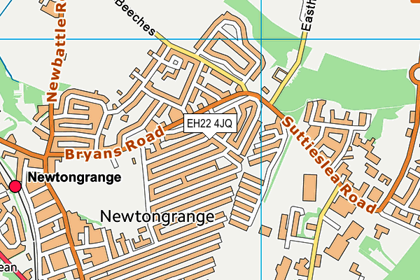 EH22 4JQ map - OS VectorMap District (Ordnance Survey)