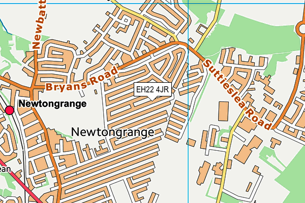 EH22 4JR map - OS VectorMap District (Ordnance Survey)