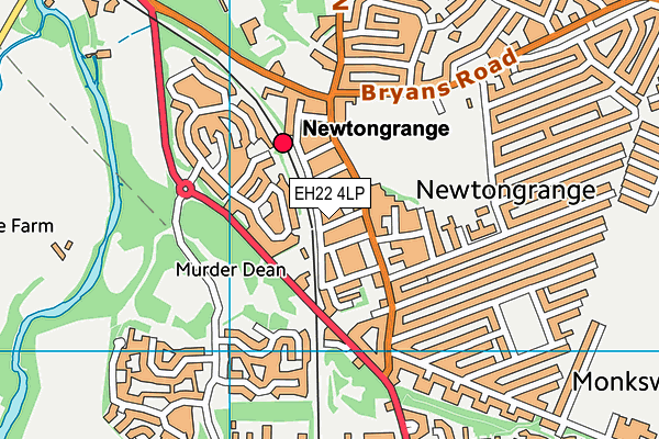 EH22 4LP map - OS VectorMap District (Ordnance Survey)