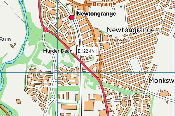 EH22 4NH map - OS VectorMap District (Ordnance Survey)