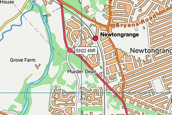 EH22 4NR map - OS VectorMap District (Ordnance Survey)