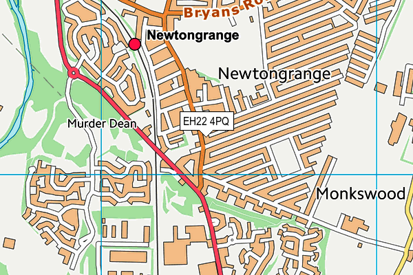 EH22 4PQ map - OS VectorMap District (Ordnance Survey)