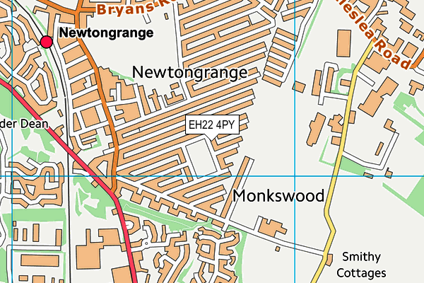 EH22 4PY map - OS VectorMap District (Ordnance Survey)