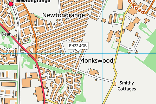 EH22 4QB map - OS VectorMap District (Ordnance Survey)