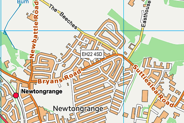 EH22 4SD map - OS VectorMap District (Ordnance Survey)