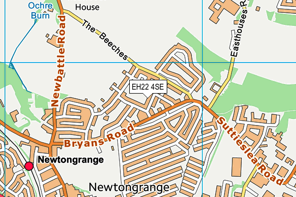 EH22 4SE map - OS VectorMap District (Ordnance Survey)