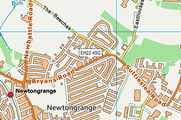 EH22 4SG map - OS VectorMap District (Ordnance Survey)