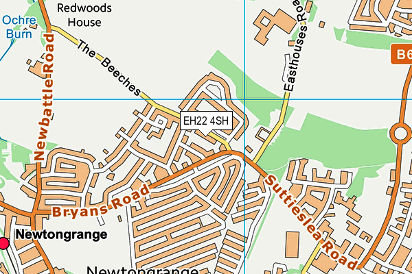 EH22 4SH map - OS VectorMap District (Ordnance Survey)