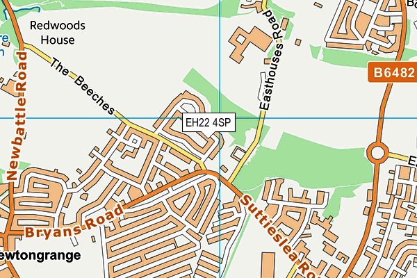 EH22 4SP map - OS VectorMap District (Ordnance Survey)