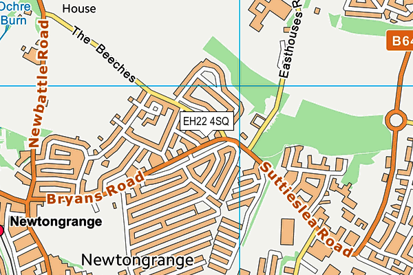 EH22 4SQ map - OS VectorMap District (Ordnance Survey)