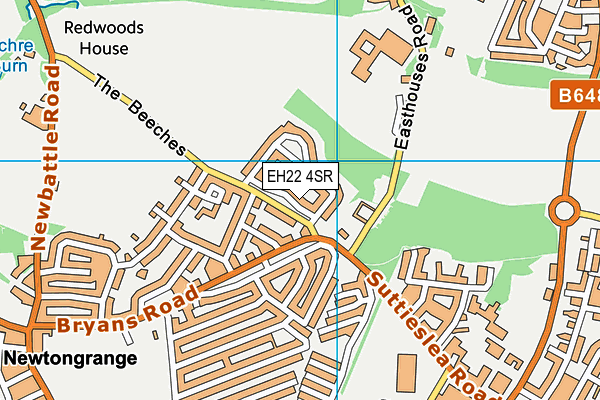 EH22 4SR map - OS VectorMap District (Ordnance Survey)