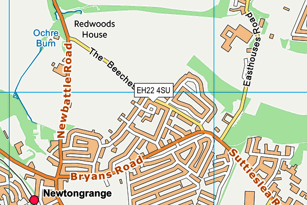 EH22 4SU map - OS VectorMap District (Ordnance Survey)