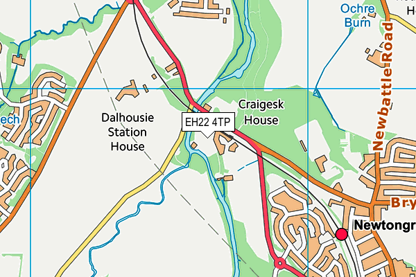 EH22 4TP map - OS VectorMap District (Ordnance Survey)