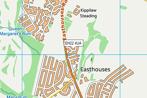 EH22 4UA map - OS VectorMap District (Ordnance Survey)