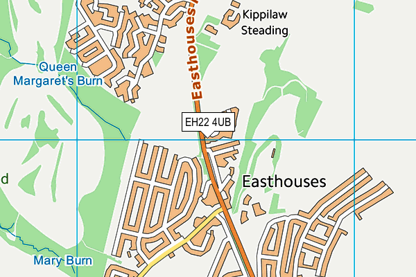 EH22 4UB map - OS VectorMap District (Ordnance Survey)