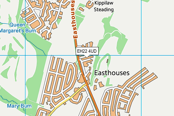 EH22 4UD map - OS VectorMap District (Ordnance Survey)