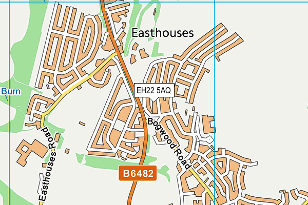 EH22 5AQ map - OS VectorMap District (Ordnance Survey)