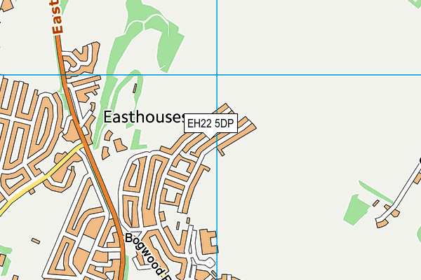 EH22 5DP map - OS VectorMap District (Ordnance Survey)