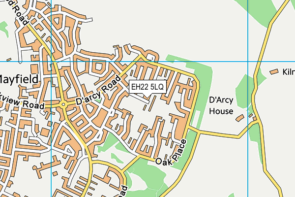 EH22 5LQ map - OS VectorMap District (Ordnance Survey)