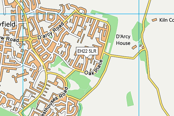 EH22 5LR map - OS VectorMap District (Ordnance Survey)