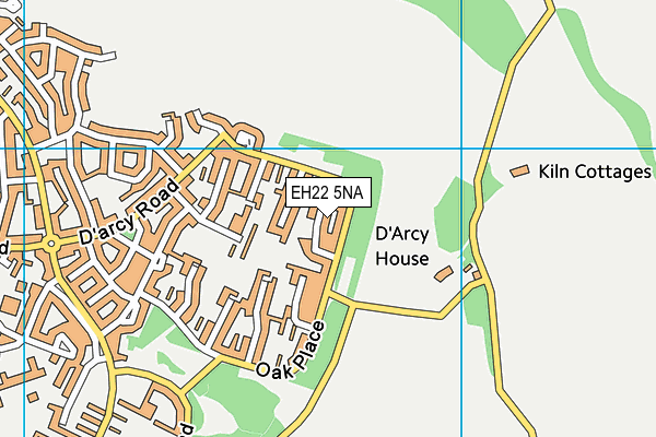 EH22 5NA map - OS VectorMap District (Ordnance Survey)