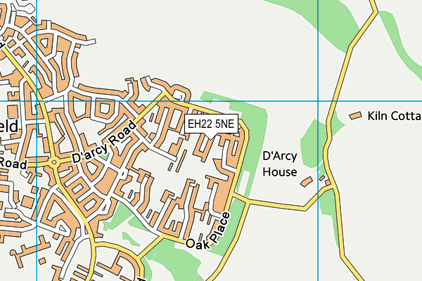 EH22 5NE map - OS VectorMap District (Ordnance Survey)