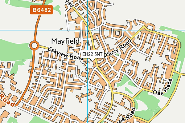 EH22 5NT map - OS VectorMap District (Ordnance Survey)